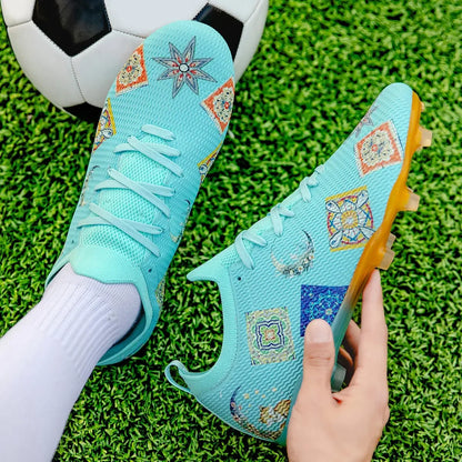 Lawn Nails Wear-resistant Professional Football Shoes Multi-color Grip Strong Balance Summer Outdoor Football Training Shoes