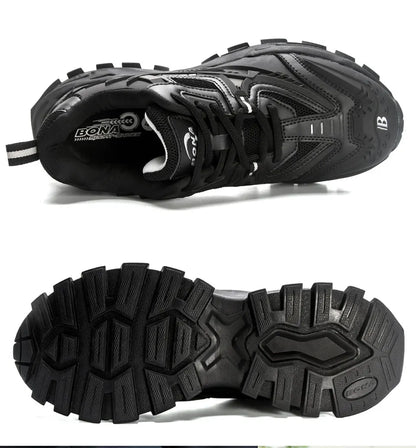 BONA 2023 New Designers Anti-Slip and Wear-Resistant Classic Running Shoes Athletic Sport Shoes Men Outdoor Sneakers Lightweight