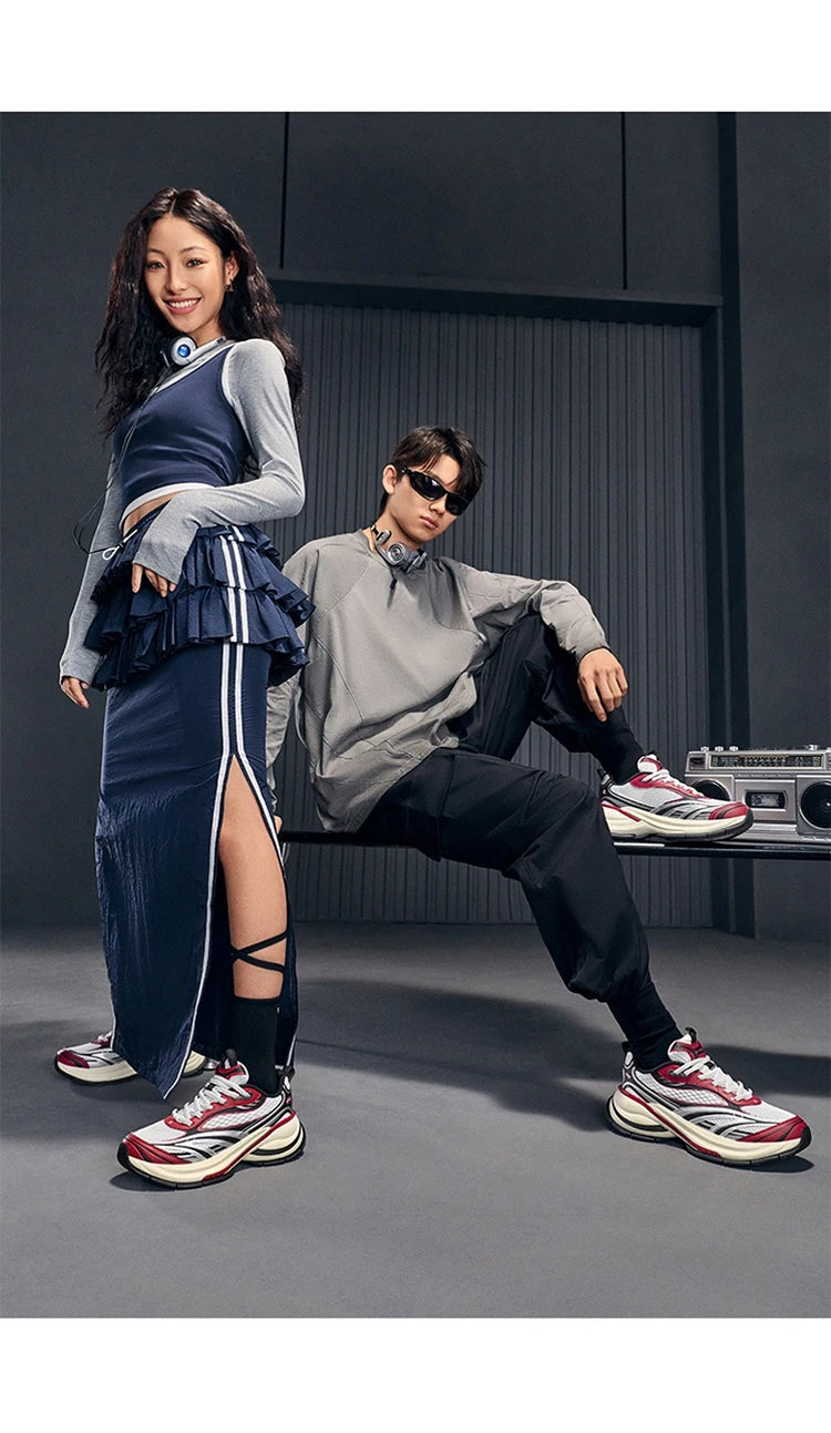 Xtep Basque 3 For Male Sneakers Retro Fashion Breathable  Luxury Height-Increasing Sports Shoes 2026 Spring 874219320001