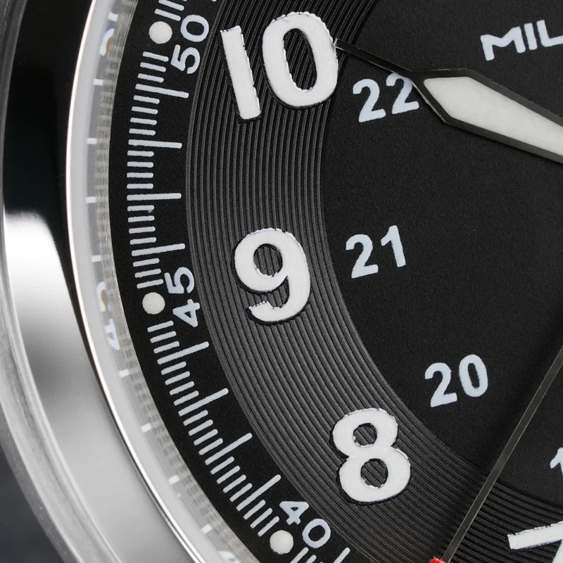 Militado ML08 Vintage Quartz Watch Ronda 515 Movement Ar Sapphire Mirror 38Mm Wrist Watch Date Super Luminous Waterproof Watches