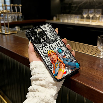 Battle Royale Fortnite Plating Phone Case For iPhone 17 17e 16e 16 15 14 13 12 11 Pro Max X XR XSMax 7 8 Mini Air Plus Airbag