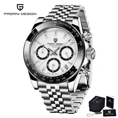 2026 New PAGANI DESIGN Chronograph Luxury Quartz Wrist Watch Automatic Date 100M Waterproof JAPAN VK63 Movement