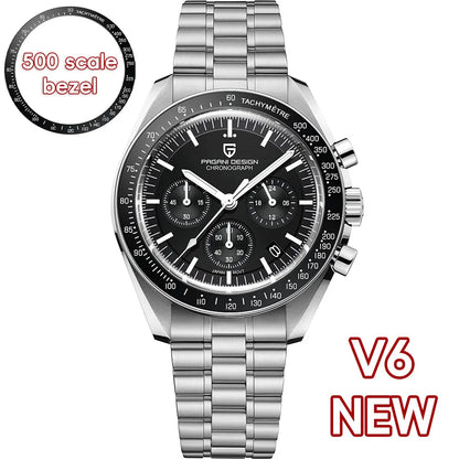 PAGANI DESIGN AK Project Mars Men's Watches Top Luxury Quartz Watch For Men AR Sapphire Speed Sport Chronograph Automatic Date