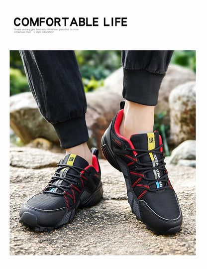 Men's Hiking Shoes All-terrain Outdoor Sports Shoes Breathable Mesh Non-slip Wear-resistant Hiking Shoes Outdoor Cycling Shoes