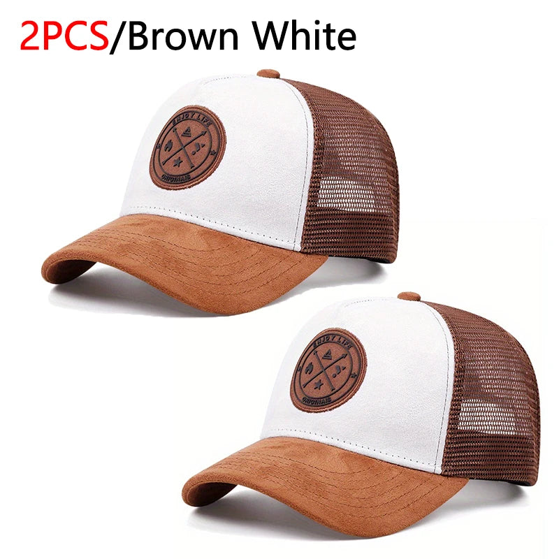 Summer Mesh Baseball Cap Women Men ENJOY LIFE Letter Patch Snapback Hat Casual Breathable Unisex Street Hip Hop Trucker Caps