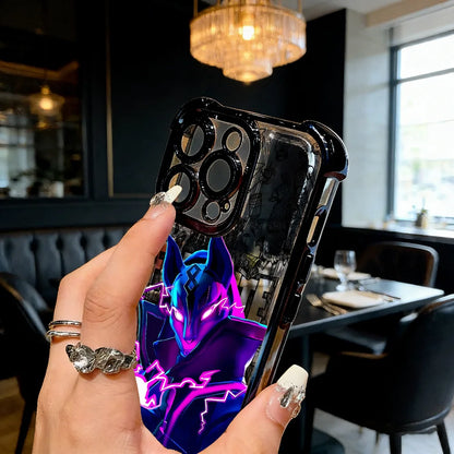 Battle Royale Fortnite Plating Phone Case For iPhone 17 17e 16e 16 15 14 13 12 11 Pro Max X XR XSMax 7 8 Mini Air Plus Airbag