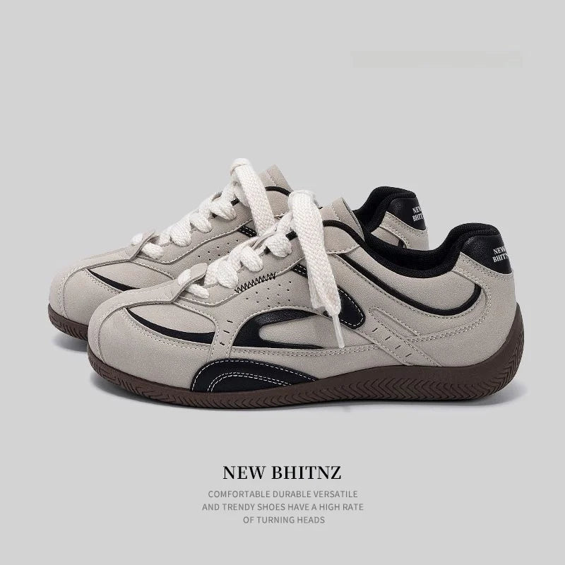Men's Lightweight Comfortable Soft Bottom Casual Versatile Deqin Shoes Breathable Anti-Slip Wear-Resistant Flat Heel Sports Shoes