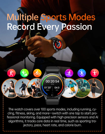 For XIAOMI 2025 New ECG+PPG Smartwatch Precise Uric Acid Blood Lipids Pressure Body Analysis Smart Watch Men BT Call NFC Watches