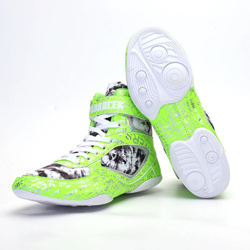 2026 New Arrival Boxing Sport Shoes Youth Wearable Wrestling Shoes Men Indoor Fighting Shoes Non-Slip Men’s Boxing Sneakers