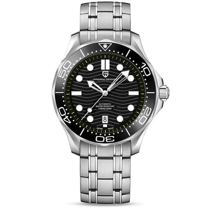 PAGANI DESIGN 2026 New V2 Waves 200M Diving Men's Watches Fashion Luxury Automatic Watch Men AR Sapphire crystal Wrist watch Men