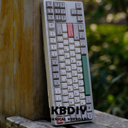 KBDiy GMK 9009 Retro Cherry Profile Keycap 134 Keys/Set For Mechanical Keyboard DIY Custom PBT DYE-SUB 61 60 Bakclit ISO Keycaps