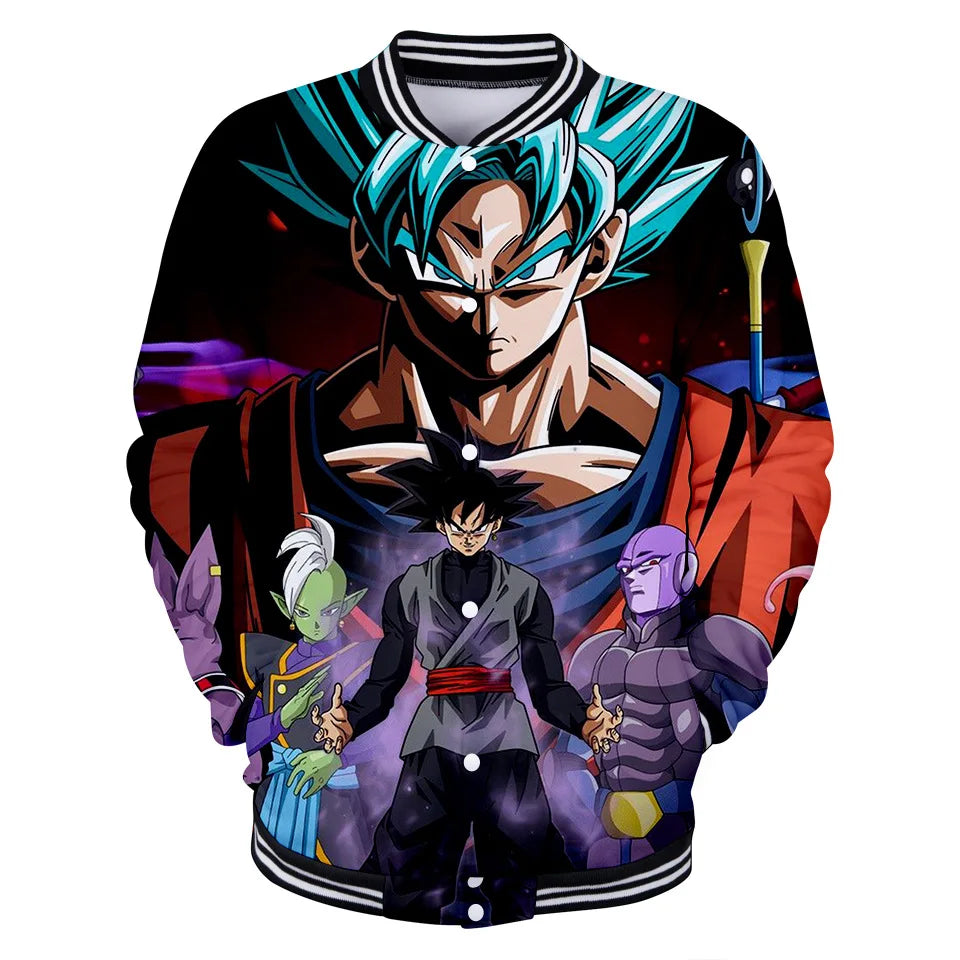 Uniforme de béisbol de estilo urbano de Dragon Ball para hombre, mujer y niños; disfraces de Son Goku para adultos; chaquetas; abrigos de primavera y otoño; cárdigans; sudaderas; regalo