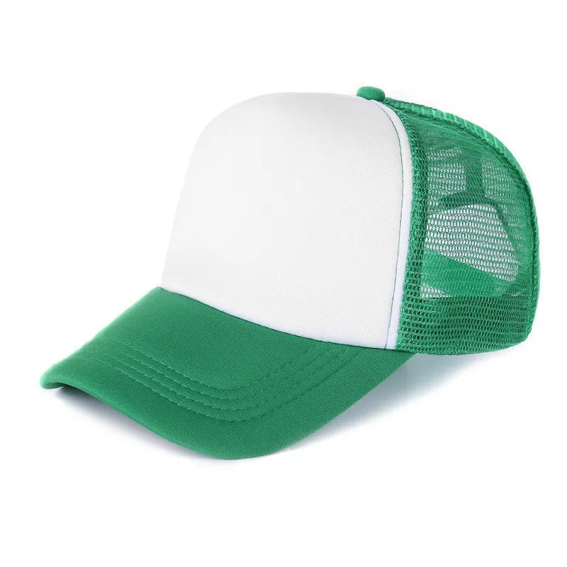 Customized Logo Mesh Baseball Caps Men Women 5 Panel Cheaper Trucker Hats Sports Team Snapback Caps Summer Sun Dad Hat Gorras