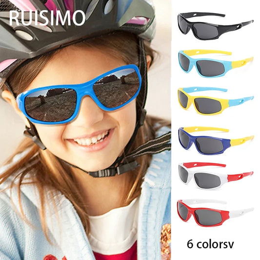 New Kids Sports Sun Glasses Cycling Sunglasses TR90 Outdoor Goggle UV Protection Eyewear Balance Car Driveing Children Glasses