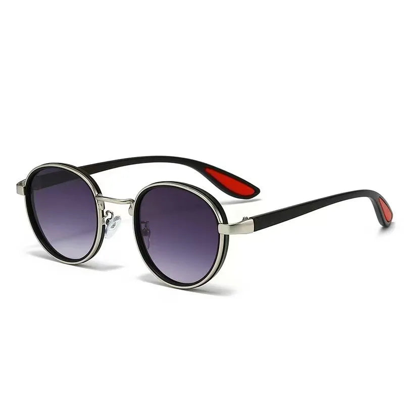Metal Oval Lens Sunglasses UV Protection Retro Small Frame Sun Glasses Classic Brand Designer Eyepiece for Women Men