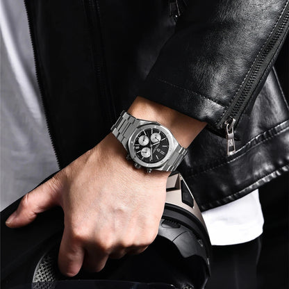 2025 PAGANI DESIGN PD1707 Mens Quartz Wristwatches 40MM Stainless Steel Sapphire Glass Waterproof Luxury Clock Gift Reloj Hombre