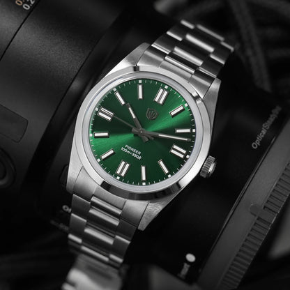 Watchdives WD1016 V3 Watch 37mm VH31 Sweep Quartz Movemet Stainless Steel Watch Waterproof Luminous Sapphire Men Wristwatch