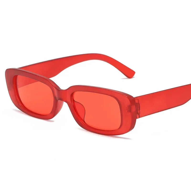 Fashion Classic Red Sunglasses Lens Mens Ladies Womens Retro Vintage UV400 Glasses Eyewear Luxury Square Outdoor Sun Glasses