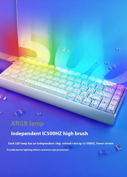 IROK Carotmas Mercury68 Magnetic Switch Mechanical Keyboards 8K 68 Keys RT0.004mm Low Delay Custom Wired Gaming Keyboard PC Gifts