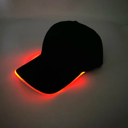 Adult Hat Led Optical Fibre Cap Hip Hot Hat NightClub Concert Masquerade Outdoor Fun Event Supplies Rap Summer Hat