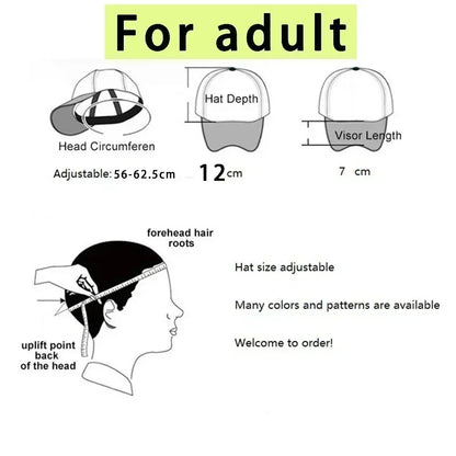 Cute SpongeBobs Baseball Cap Anime Round Role Kids Boy Girl Adult Sport Casual Sunshade Adjustable Movie Cartoon Peaked Mesh Hat