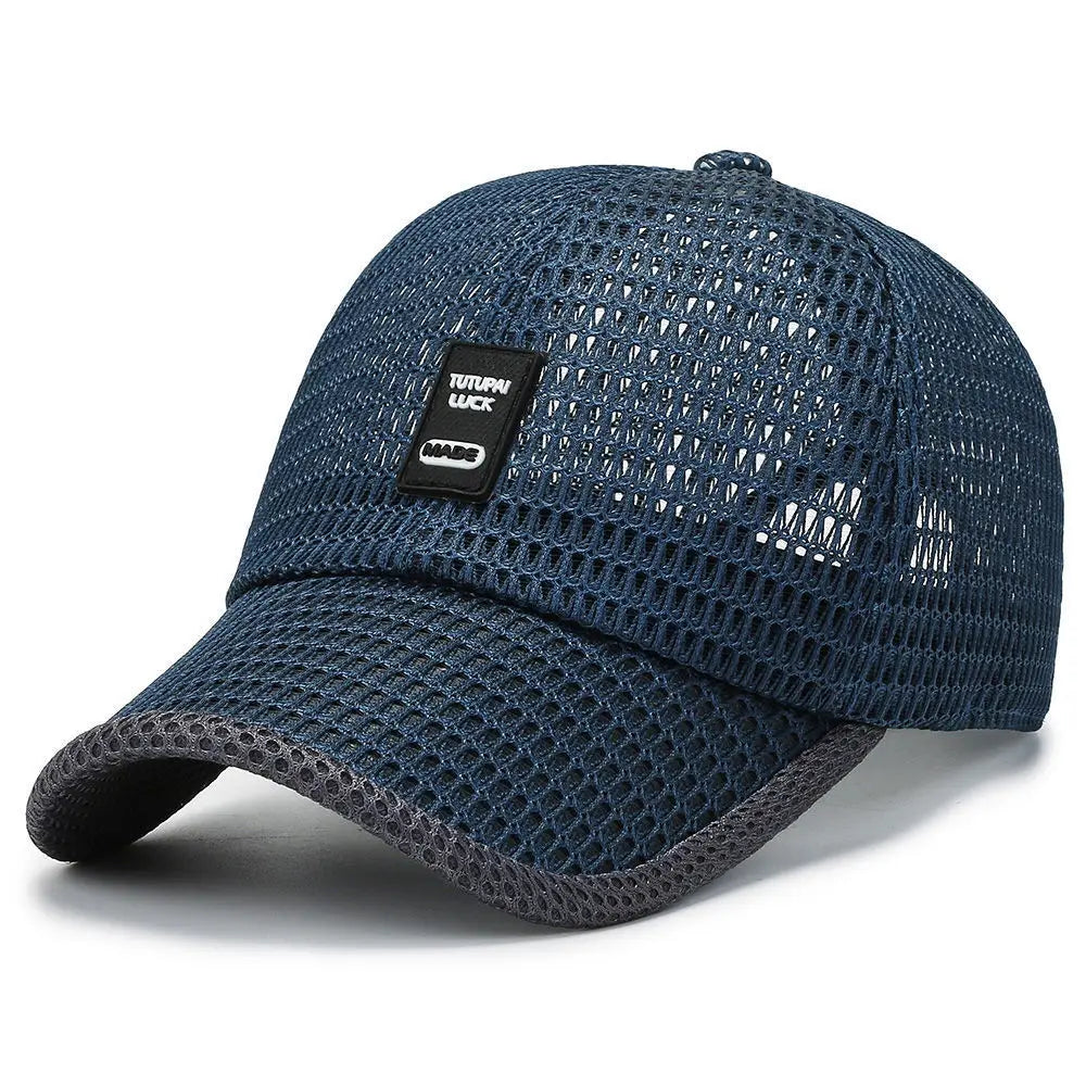 Summer Mesh Cap Baseball Breathable Outdoor Adjustable Snapback Hiking Fishing Cap Women Men Cool Casual Sport Cycling Cap