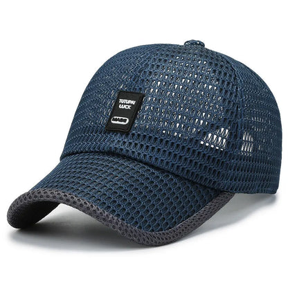 Summer Mesh Cap Baseball Breathable Outdoor Adjustable Snapback Hiking Fishing Cap Women Men Cool Casual Sport Cycling Cap