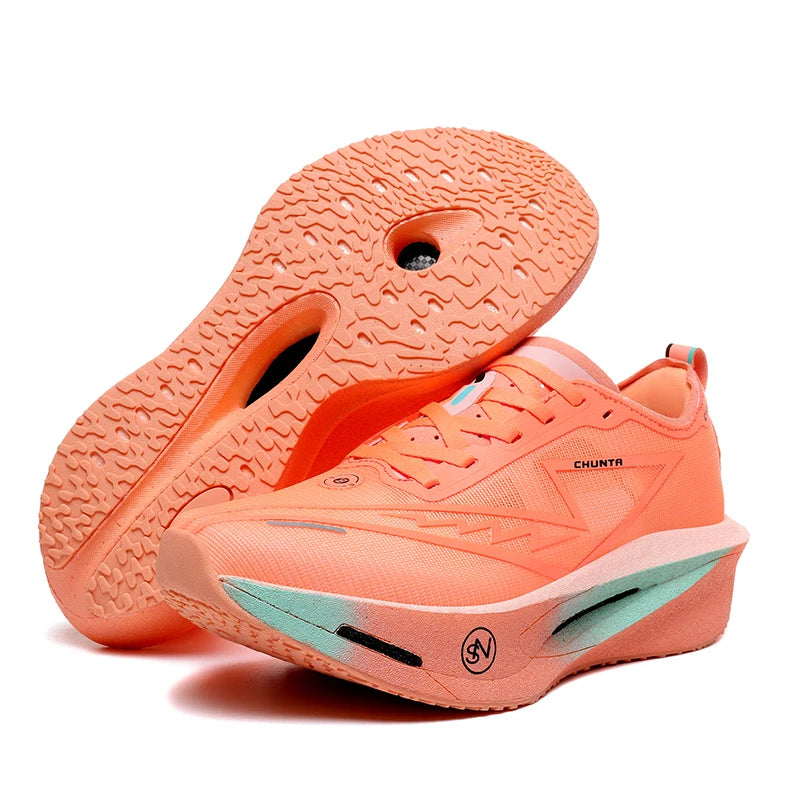 Scarpe da running uomo e donna Chunta con piastra in carbonio, ideali per maratona, sportive, traspiranti, leggere e confortevoli