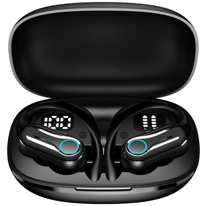 TWS Bluetooth écouteurs avec Microphones Sport oreille crochet LED affichage sans fil casque HiFi stéréo écouteurs étanche casques
