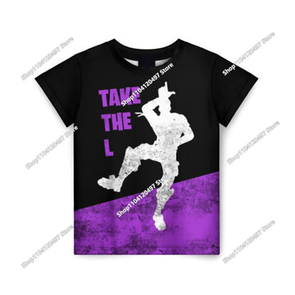 Fortnites 3D Printed Short Sleeve T-Shirt Game Cartoon Print Battle Royale Adult Kid Clothes Kids T-shirt Harajuku Tshirt