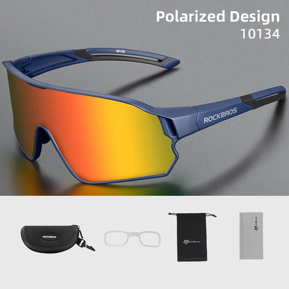 ROCKBROS Polarized Sunglasses, Sports Protection Glasses, Bicycle Eyewear, Outdoor Hiking, Camping, Golf, Cycling Goggles, UV400