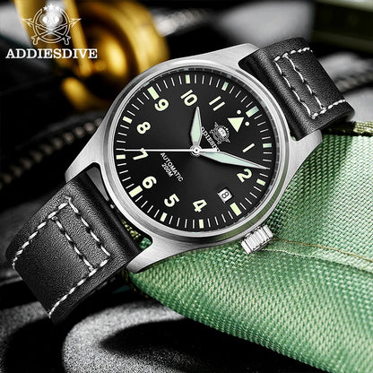 ADDIESDIVE Watches For Men C3 Super Luminous 200m Waterproof  Japan 8215 316L Stainless Reloj Hombre Automatic Mechanical Watch
