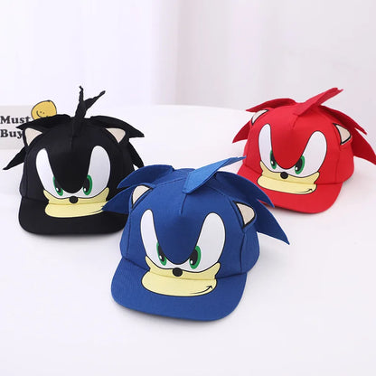 New Sonic The Hedgehog Shadow Sonic Mouse Hat Supertone Mouse High End Embroidery Sun Hat Kids Gifts Baseball Cap Fashion