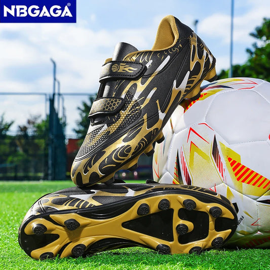 Zapatillas de fútbol infantiles para colegio, botas de fútbol profesionales con tacos para césped, calzado deportivo de entrenamiento para niños, botas de futsal y fútbol outdoor 28-38