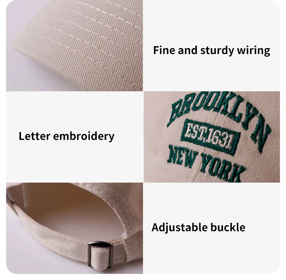 Letter Embroidered Baseball Cap for Women Spring Summer Outdoor Sunscreen Unisex Snapback Hat Sports Casual Men Hip Hop Hat