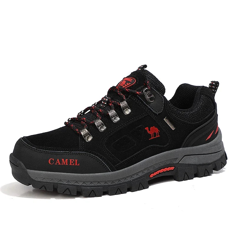 Scarpe da trekking da uomo in pelle scamosciata, sneakers outdoor da trail, scarpe da arrampicata antiscivolo e traspiranti, scarpe sportive da montagna da uomo
