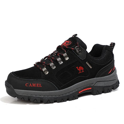 Scarpe da trekking da uomo in pelle scamosciata, sneakers outdoor da trail, scarpe da arrampicata antiscivolo e traspiranti, scarpe sportive da montagna da uomo