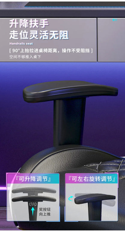 Sedia gaming ergonomica girevole, comoda sedia per computer, moderna sedia elastica da ufficio per la casa, executive, resistente e traspirante, mobili Furniture