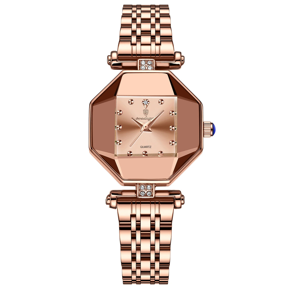 POEDAGAR Luxury Brand Women Watch Stainless Stain Waterproof Quartz Watches For Woman Fashion Simple Rose Gold Ladies Watch Gift