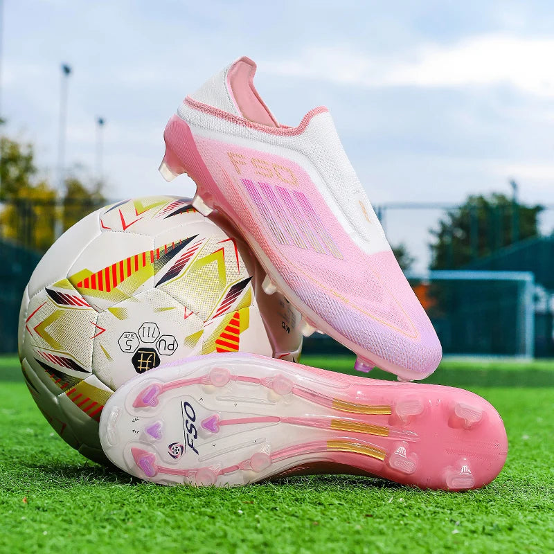 Chaussures de football pour hommes, crampons d'entraînement, chaussures de soccer FG ultralégères et respirantes, livraison directe, crampons longs pour matchs sportifs, baskets d'intérieur