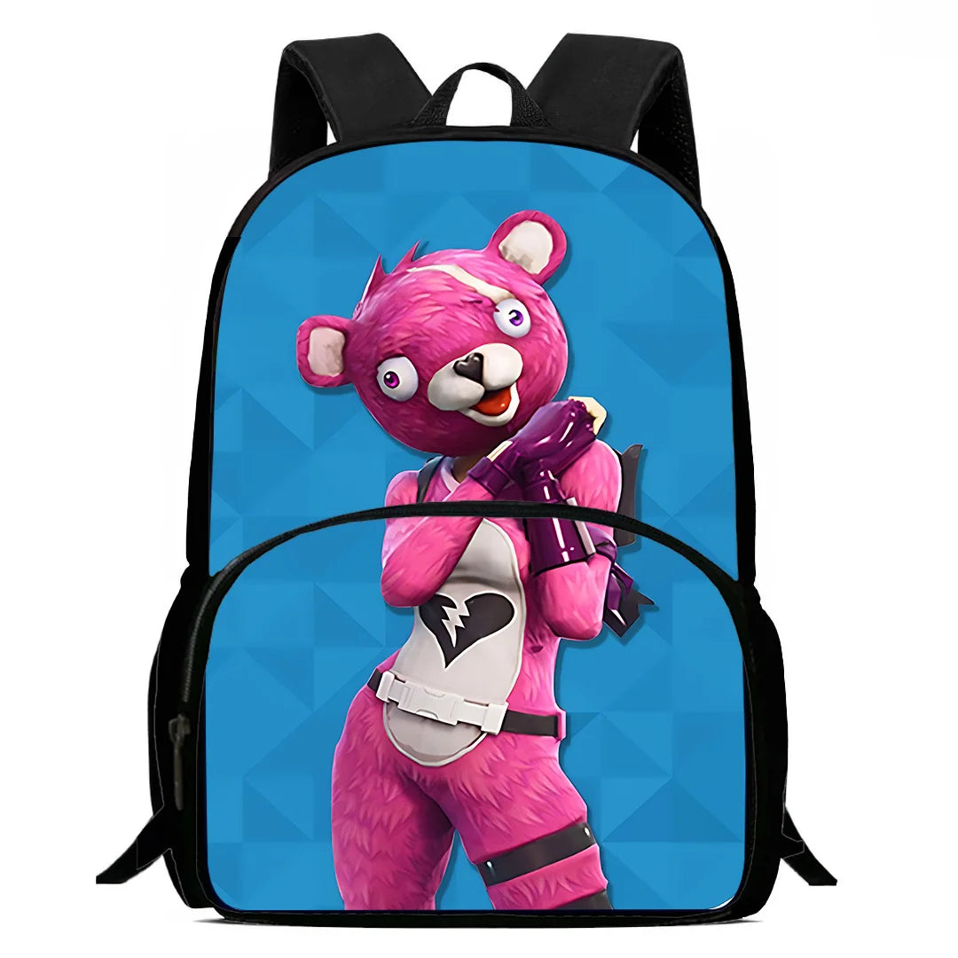 Game Shooting FortniteS Kids Backpacks Boy Girls Student Birthday Gift Child School Bags Large Capacity Camping Durable Rucksack