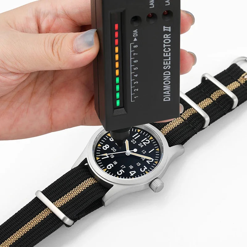 Militado ML05 38mm Military Watch Miyota 2035 Movement Domed Sapphire Crystal C3 Green Luminous 10Bar Waterproof Vintage Watches