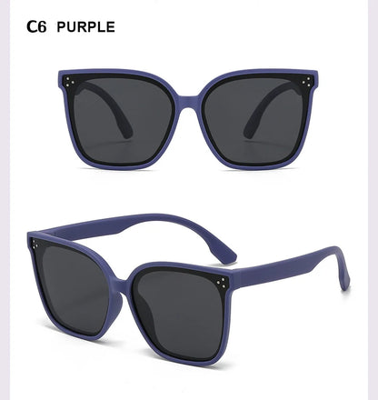 Children's Sunglasses Large Frame Fashionable Sunshade Anti-ultraviolet Silicone Polarized Children's Glasses 23048 23048