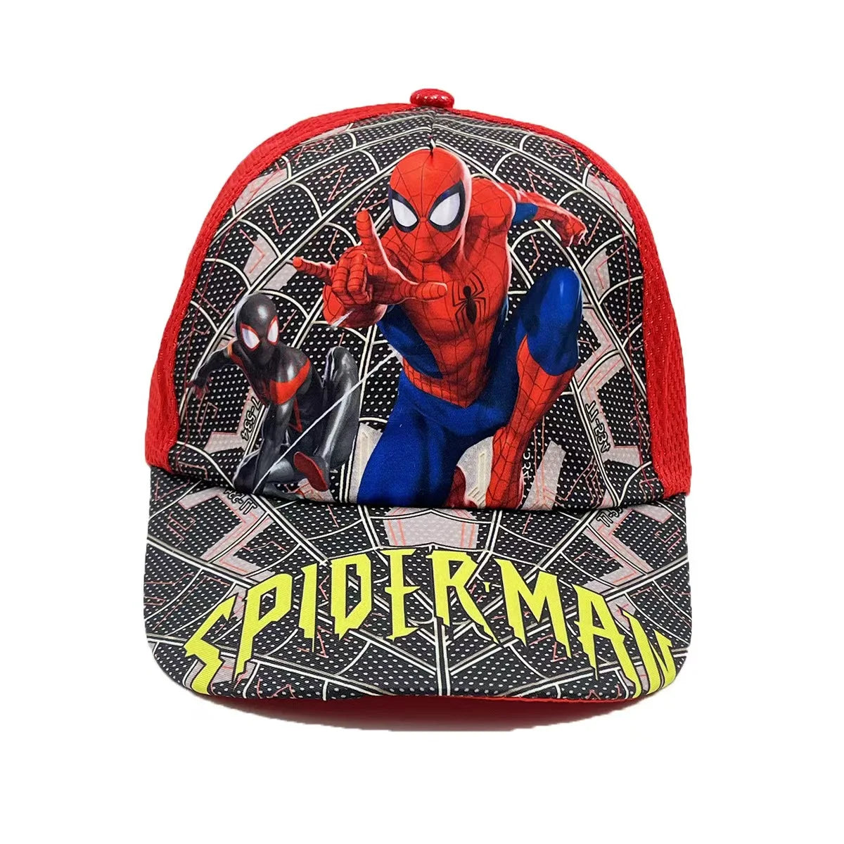 Marvel Spring and Autumn New Children's Anime Spider Man Duck Tongue Hat Sunscreen Sunscreen Hat Baseball Hat