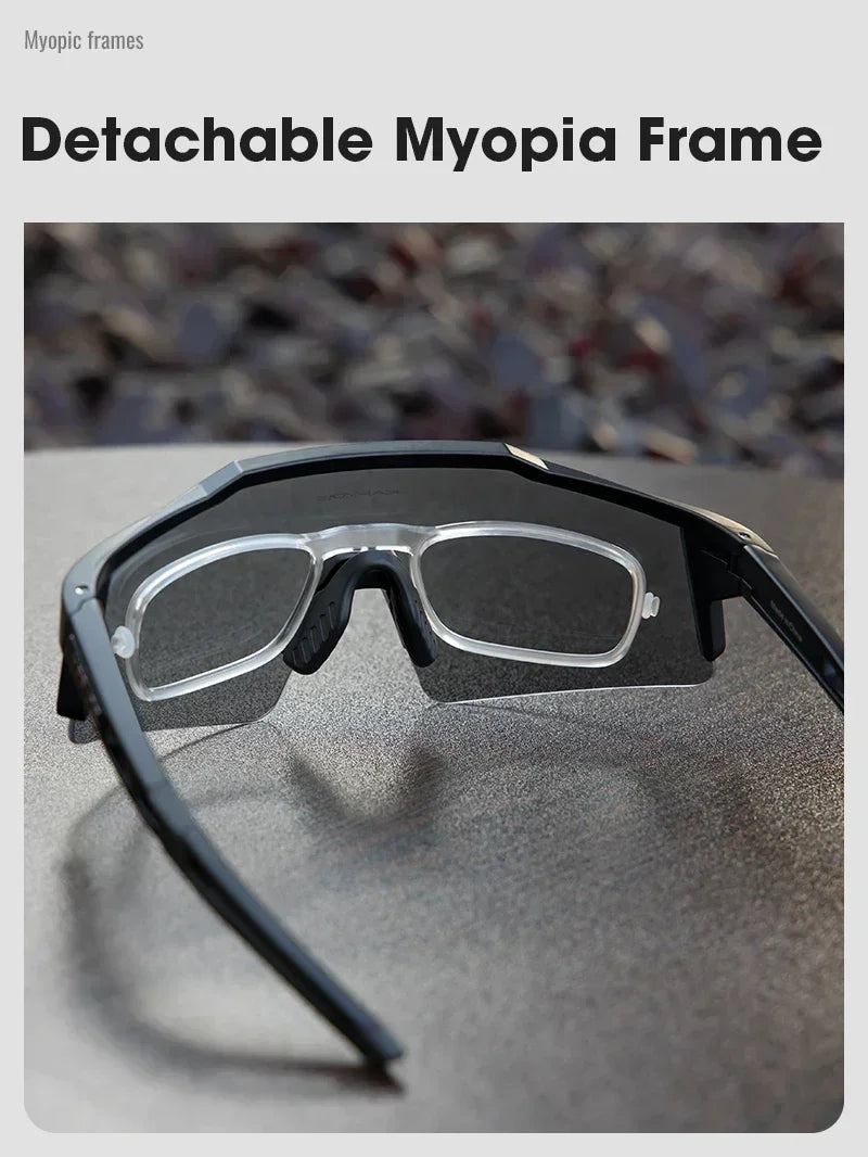 KAPVOE Photochromic Cycling Sunglasses for Men Glasses Fashion Mountain Bicycle Road Speed Cool Goggles Sports MTB Bike Eyewear