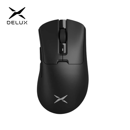 Delux M900Pro Ergonomic Wireless Gaming Mouse with PAW3395 Sensor, 8K Polling Rate, RGB Magnetic Charging Dock, 26K DPI Rechargeable Gaming Mouse for PC