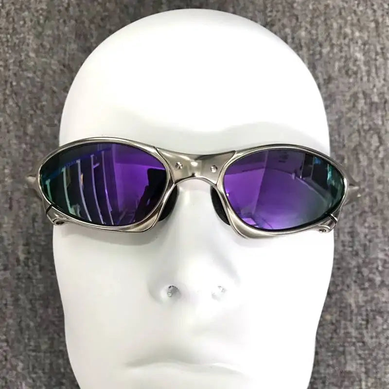 MTB Man Polarized Sunglasses Cycling Glasses UV400 Fishing Sunglasses Metal Bicycle Goggles Cycling Eyewear Riding Glasses H8-3