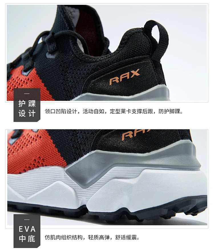 Rax løbesko til mænd og kvinder, åndbare joggingsko til mænd, lette sneakers til mænd, gymsko til mænd, udendørs sportssko til mænd