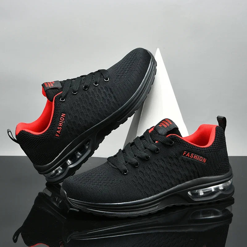 Mens Running Shoes Outdoor Sports Casual Mesh Tennis Shoes Lace-up Lightweight Gym Jogging Shoes for Men 2025 New Male Sneakers