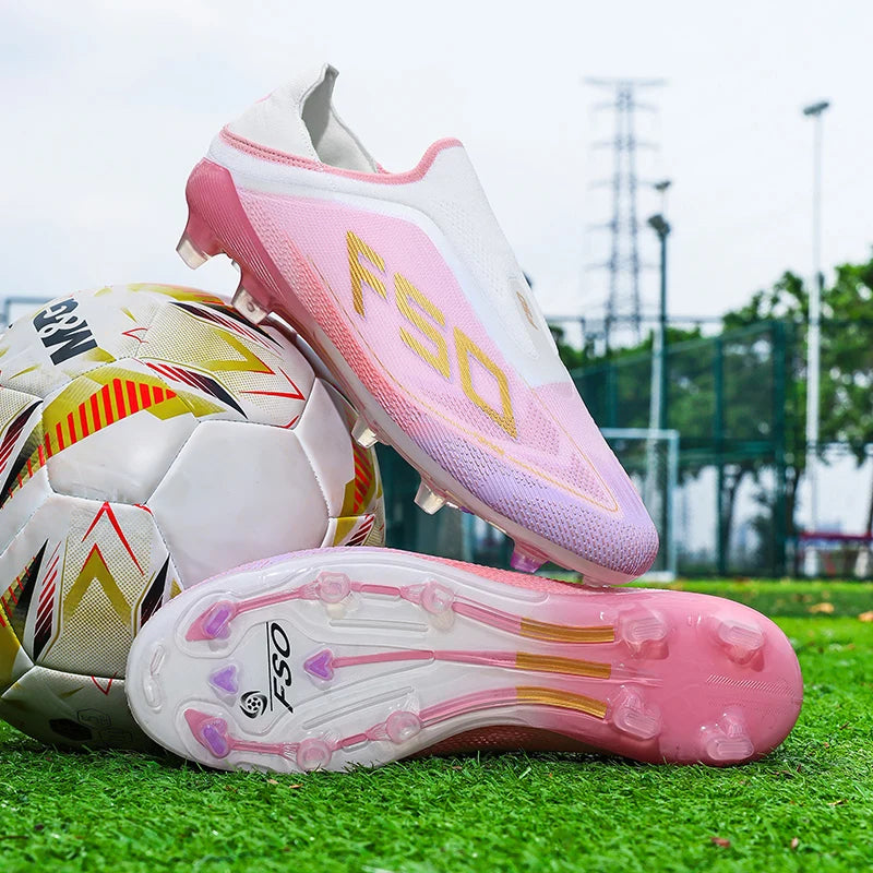 Nouvelles chaussures de football pour hommes, crampons antidérapants pour terrain en herbe, chaussures de football d'extérieur très vendues, baskets de futsal, haute qualité, légères et à tige haute.